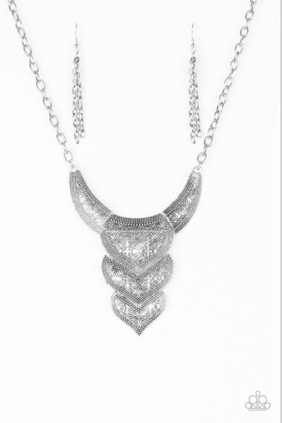 Texas Temptress- Silver Necklace