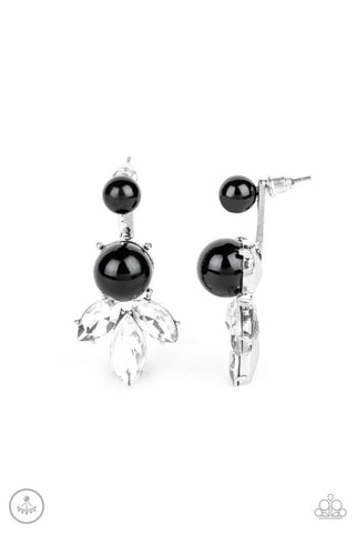 Black Elite- Black Post Earrings