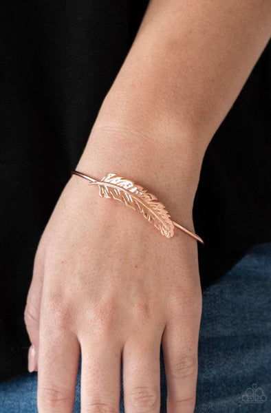 How Do You Like This Feather?- Copper Bracelet