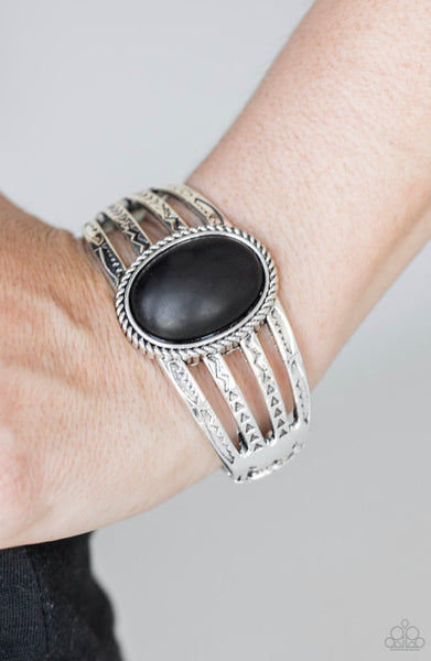 Desert Glyphs- Black Bracelet