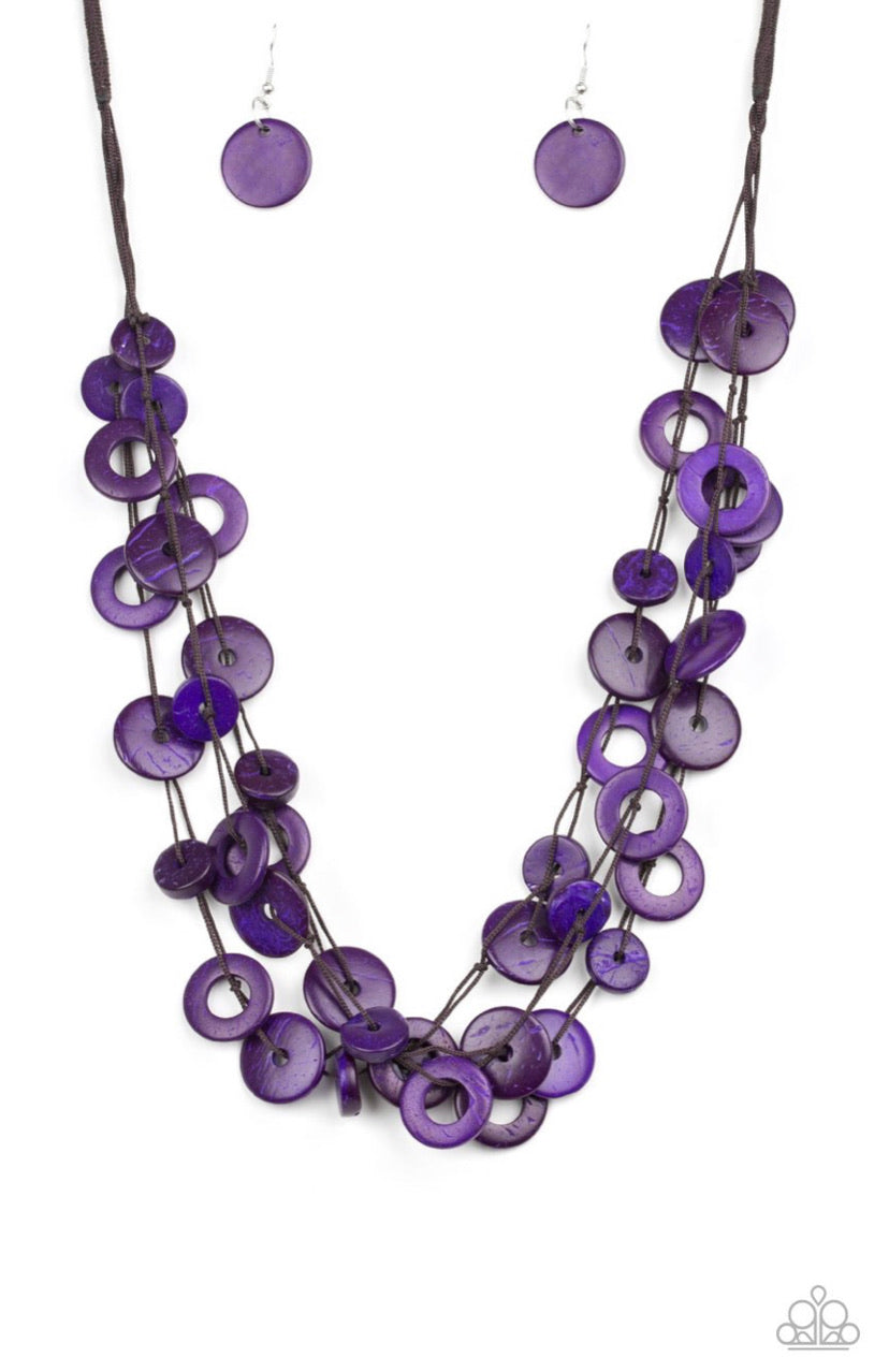 Wonderfully Walla Walla- Purple Necklace