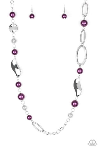 All About Me- Purple Necklace