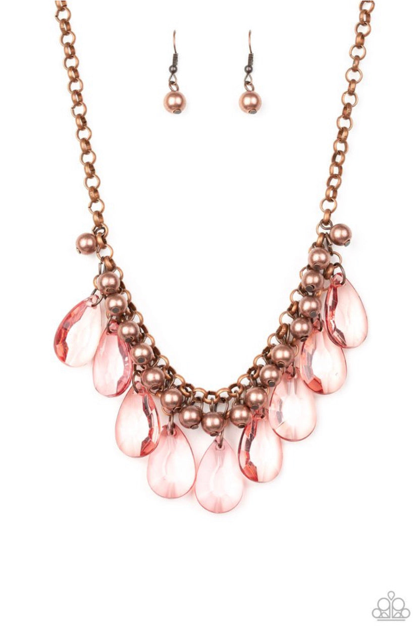 Fashionista Flair- Copper Necklace