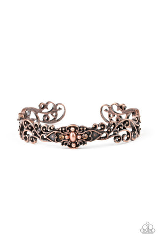 Victorian Vines- Copper Bracelet