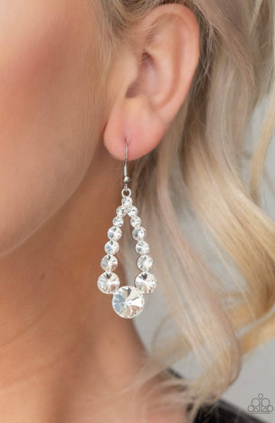 Here Glows Nothing!- White Earrings