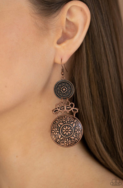 Garden Adventure- Copper Earrings