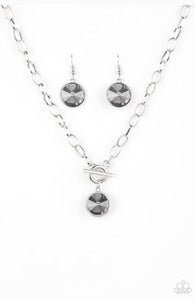 She Sparkles On- Silver Necklace