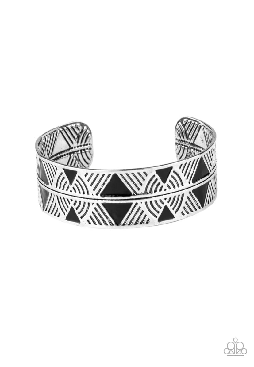 Hidden Glyphs- Black Bracelet