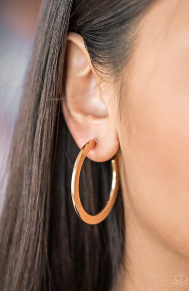 Be All Bright!- Gold Hoop Earring