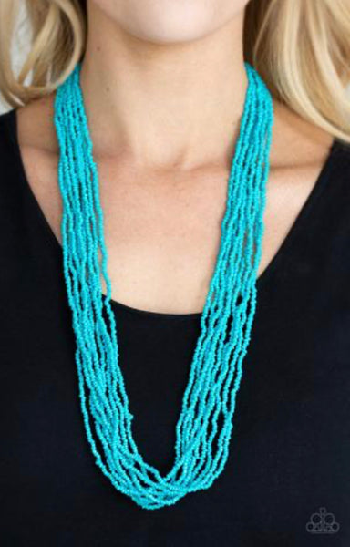 Congo Colada- Blue Necklace