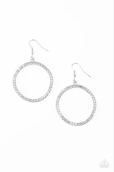 Stoppin Traffic- White Earrings