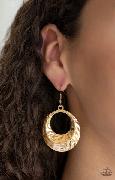 Savory Shimmer- Gold Earrings