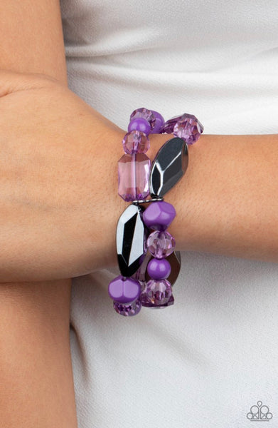 Rockin’ Rock Candy- Purple Bracelet #3012