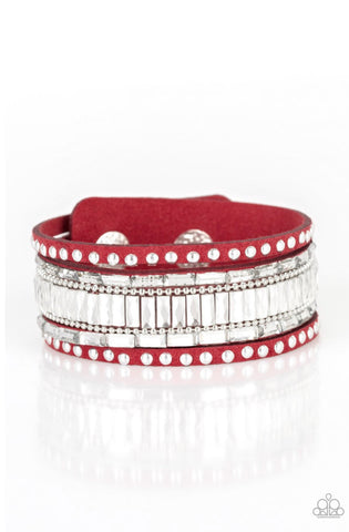 Rock Star Rocker- Red Urban Bracelet