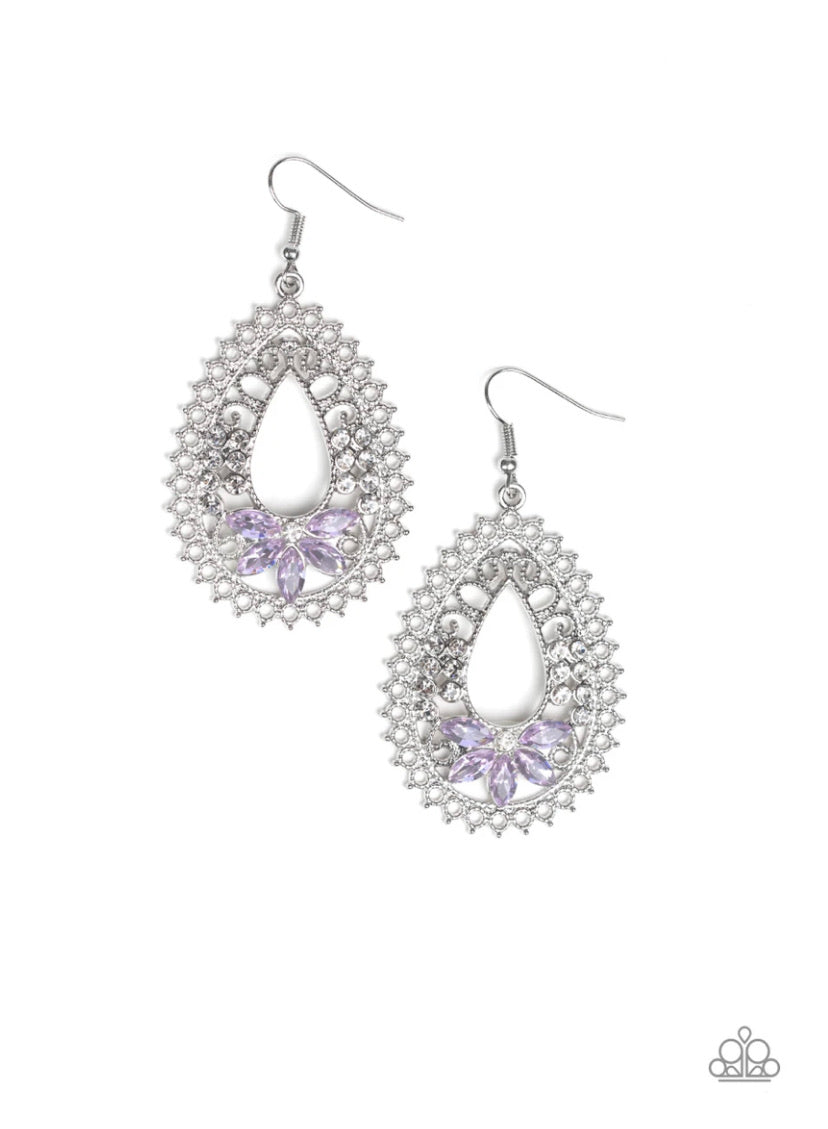 Instant Reflect- Purple Earrings