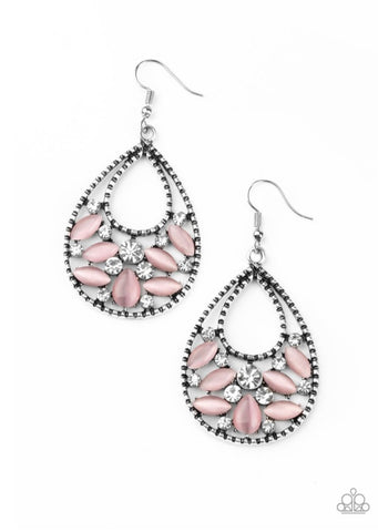 Dewy Dazzle- Pink Earrings