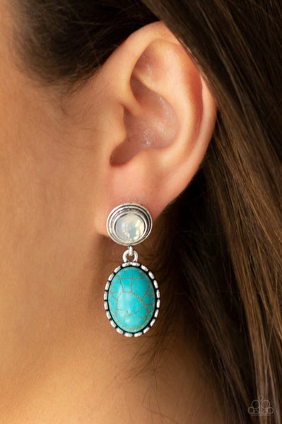 Western Oasis- Blue Post Earrings